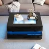 STILVORA Couchtisch mit Glasplatte und LED-Beleuchtung, Produktbild-Vorschau 9