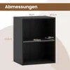 COSTWAY 2-laags boekenrek, klein, opbergrek van hout, Productafbeelding-voorbeeld 3