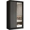 Schwebetürenschrank HELIX 120cm Schwarz/Weiß – 2-türig, Produktbild-Vorschau 1