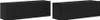 vidaXL TV-Schränk 2 pcs Schwarz 100 x 30 x 30 cm Produktbild-Vorschau 2