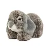 Kuscheltier Hase 18 cm liegend grau gespitzt Plüschhase Produktbild-Vorschau 2