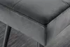 Design Sitzbank BOUTIQUE 100cm dunkelgrau Samt schwarze Produktbild-Vorschau 8
