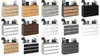 A collage of different dresser designs, each with decorative items on top. Produktbild-Vorschau