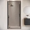 Badplaats Duschkabine Alava 90x90cm Schwarz mit Rauchglas - Produktbild-Vorschau 2