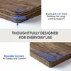 A collage showing details of a wooden desk top. Anteprima dell’immagine prodotto
