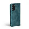 A teal flip case for a smartphone is shown against a white background. Produktbild-Vorschau