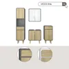 Set di mobili da bagno Vicco Arla Antracite/quercia 3 Anteprima dell’immagine prodotto 9