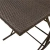 7-tlg. Garten-Essgruppe mit Kissen Braun Poly Rattan Produktbild-Vorschau 8