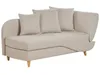 BELIANI Chaiselongue Rechtsseitig Beige Leinenoptik mit Produktbild-Vorschau 5