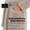 etérea Kuschelfleece Bademantel mit Kapuze – Morgenmantel Produktbild-Vorschau 3