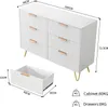 UnboxG Comò a 6 cassetti, bianco, credenza / armadio Anteprima dell’immagine prodotto 4