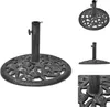 vidaXL Pied de parasol en fonte 12 kg 48 cm - Pied de Voir les images du produit 1