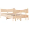 vidaXL Massivholzbett ohne Matratze 120x190 cm Kiefernholz Produktbild-Vorschau 6
