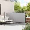 vidaXL Tenda laterale estensibile 140x300 cm Grigio Anteprima dell’immagine prodotto 3