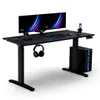 Ultradesk VORTEX - Schwarz - Computertisch mit elektrischer Produktbild-Vorschau 3
