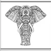 ARTland Leinwandbild Elefant in Mandala Größe: 70x70 cm Produktbild-Vorschau 1