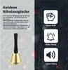 1x Weihnachtsglocke Nikolausglocke, Gold Glocke - Produktbild-Vorschau 2