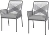 Outsunny 2er Set Gartenstuhl Rattan Gartenmöbel mit Produktbild-Vorschau 1