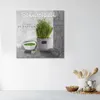 Leinwandbild Schnittlauch Küchengewürz 40x40 Feeby Grau Produktbild-Vorschau 2
