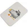 Mr. & Mrs. Panda Badteppich Katze König - Weiß - Geschenk, Produktbild-Vorschau 2