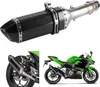 Abgasanlage Midpipe Carbon Faserstil Slipon Muffler mit DB Produktbild-Vorschau 2