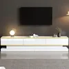 Tavolo TV 200×40×40 cm, bianco lucido con spazio di Anteprima dell’immagine prodotto 4