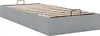 vidaXL Lit ottoman sans matelas gris clair 100x200 cm Tissu Voir les images du produit 5