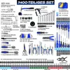 A collage of various tools and tool accessories, likely part of a larger set, presented against a white and light gray background. Produktbild-Vorschau