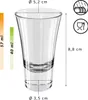 Wellgro 5,7cl Schnapsgläser - 5,2 x 8,8 cm (ØxH) - Glas Produktbild-Vorschau 3