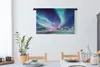 MuchoWow® Wandteppich Wandbehang Nordlichter - Schnee - Produktbild-Vorschau 4