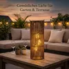 formano Solarlaterne Außen Garten Rattan-Look Laterne 3 LED Produktbild-Vorschau 2