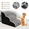 Hundetreppe 3-stufige 60x40x40cm Haustiertreppe Hundetreppe Produktbild-Vorschau 5