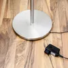 Lindby LED-Stehlampe Malea, nickel, Leselampe, dimmbar Produktbild-Vorschau 4