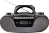 A black boombox with speakers and a display screen, shown against a white background. Voir les images du produit