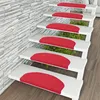 Natur Sisal Stufenmatte Rot (halbrund) in 2 Größen, Größe / Produktbild-Vorschau 1