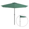 vidaXL Ombrellone da balcone con palo in alluminio verde Anteprima dell’immagine prodotto 9