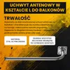 Extralink Uchwyt antenowy na ścianę 250 × 750 mm, stal Podgląd zdjęcia produktu 7
