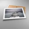 Gerahmtes Poster - Weißer Rahmen - Brücke See - 70x50 cm - Produktbild-Vorschau 3