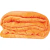 A folded orange blanket. Produktbild-Vorschau