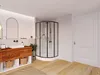 Duschtrennwand Seitenwand Eckdusche mit Duschwanne - Produktbild-Vorschau 2