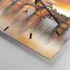 Wanduhr - Quadrat - Glasuhr - Prag brücke geschichte fluss Produktbild-Vorschau 5