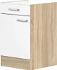 Küchenunterschrank ohne Arbeitsplatte - 50 cm breit - Weiß Produktbild-Vorschau 1