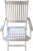 A light gray wooden folding chair is shown from the front against a white background. Produktbild-Vorschau
