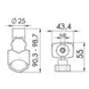 Festspornik für Lampen 22/25 mm Osculati 13.239.80 Produktbild-Vorschau 4