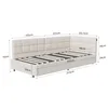 Letto con boxspring INONEFT, 90x200 cm, con LED e USB, Anteprima dell’immagine prodotto 9
