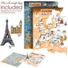 Karte von Europa illustriertes Puzzle 1000 Teile für Produktbild-Vorschau 6