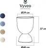 Vyveo - Blumentopf Muse - Beige (Retro) - 40x57 Produktbild-Vorschau 3