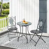 Mosaiktisch für den Außenbereich, runder Terrassentisch aus Produktbild-Vorschau 2