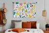 MuchoWow® Wandteppich Wandbehang Sommer - Symbole - Muster Produktbild-Vorschau 4