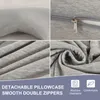 (gris clair) Coussin de grossesse en forme de J pour Voir les images du produit 2